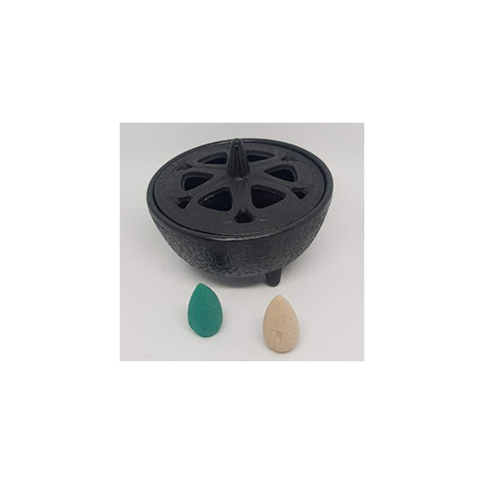 That Sensibility Cast Iron Incense & Resin Burner With 2 Free Backflow Cones.