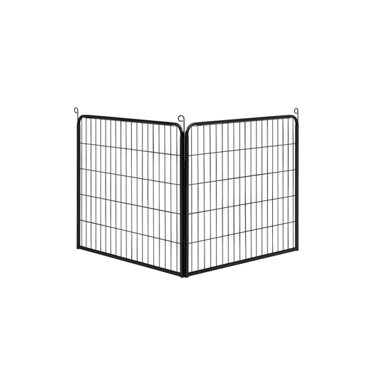 (80cm W x 80 cm H) Yaheetech 24"Height Dog Playpen 2 Panels Dog Playpen, Black