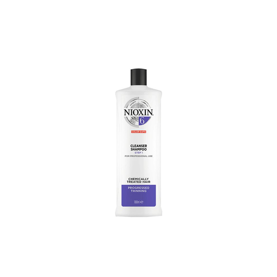 Nioxin System 6 Cleanser Shampoo for Chemically Treated Hair with Progressed Thinning 1000ml