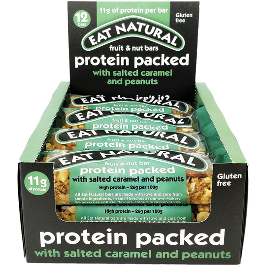 Eat Natural Protein Packed Salted Caramel 45g x12