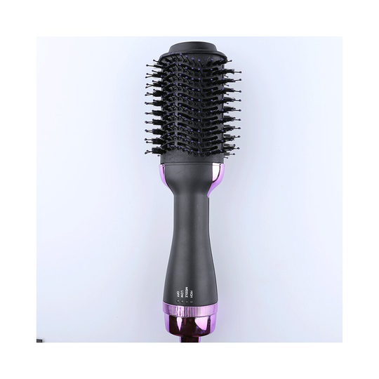 (Purple) 3-in-1 Hair Dryer and Styler Volumizer Brush Hot Air Brush Upgrade Hair Dryer Brush ,Hair Straightener Brush