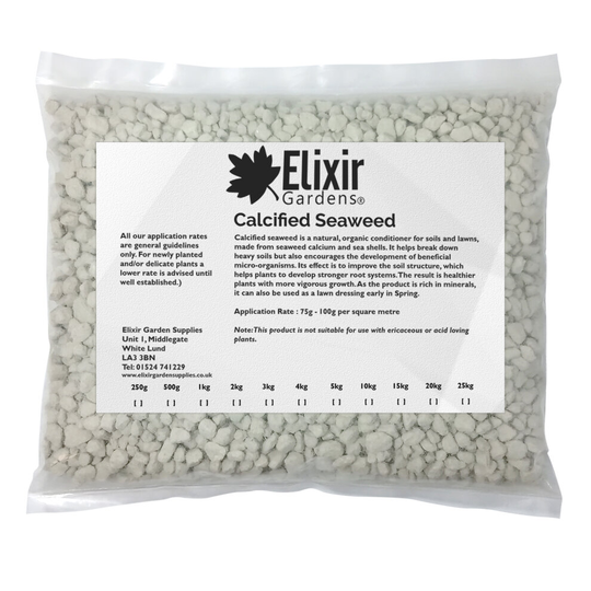 (Calcified Seaweed, 20kg) Elixir Gardens | Seaweed Fertilisers | Seaweed Meal, Calcified Seaweed, Liquid Seaweed + Iron