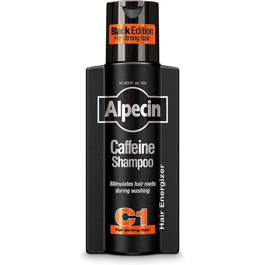 Alpecin Black Mens Shampoo with new Fragrance 250ml | Hair Growth Shampoo | Men Shampoo for Natural Strong Hair | Hair Care for Men