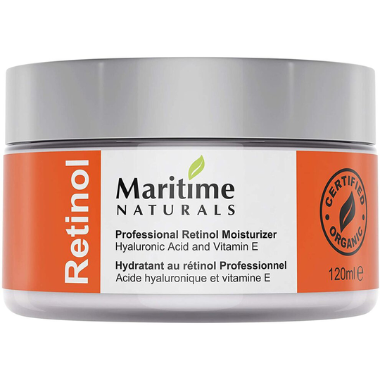 2.5% Retinol Moisturizer for Face (120ml) - Anti Ageing Face Cream Reduces Scars Ance and Wrinkles with Hyaluronic Acid and Vitamin E