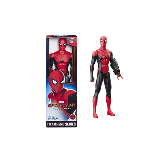 (Black/Red Spiderman) Marvel Avengers Children's 12-inch Action Figure Titan Hero Series Toy Gift