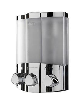 Croydex Euro Dispenser Trio In Chrome