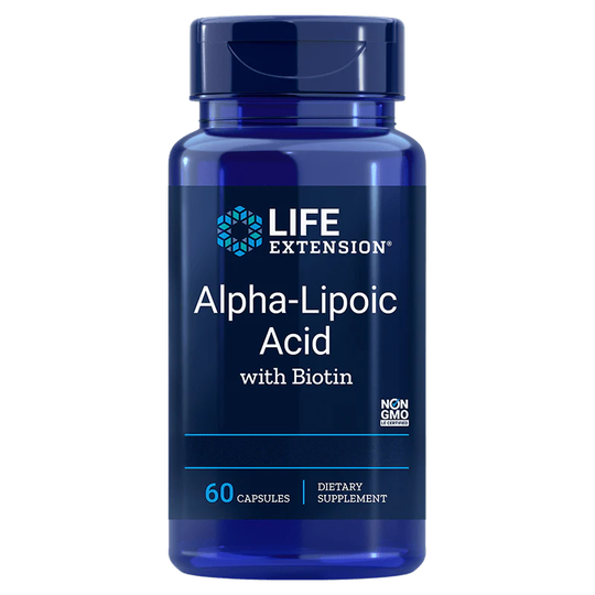 Life Extension Alpha-Lipoic Acid with Biotin 250mg, 60 Capsules