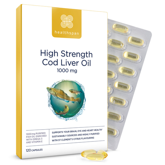 (120 Capsules) Healthspan Cod Liver Oil 1,000mg, Heart Health
