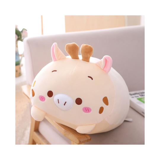 (Deer, 60cm/23.6in) Cartoon Animal Plush Doll Sleeping Long Throw Pillow