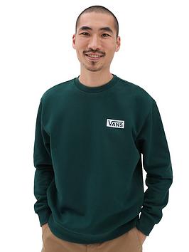 Vans Relaxed Fit Crew - Bottle Green, Bottle Green, Size Xs, Men