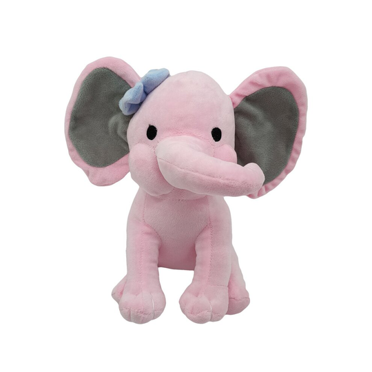(Pink, 25cm/9.84in) Elephant Plush Toy Soft Long Nose Doll Baby Sleeping Pillow Kids Cushion Gift
