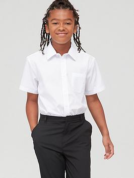 Everyday Boys 3 Pack Short Sleeve Shirts - White, White, Size Age: 3-4 Years