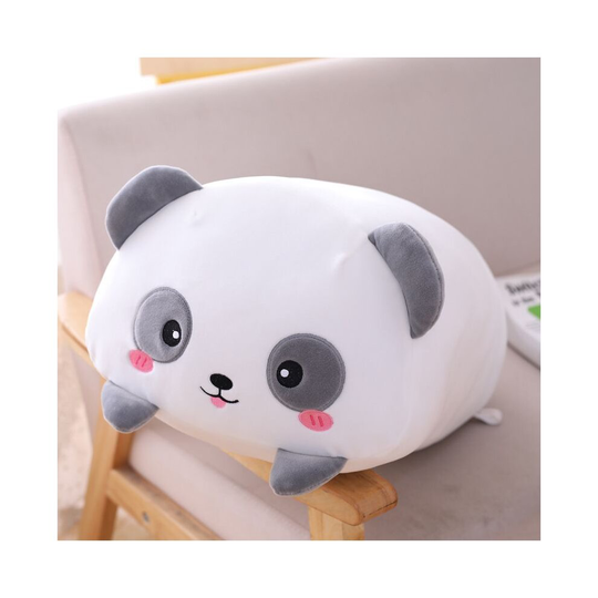 (Panda, 60cm/23.6in) Cartoon Cute Cat Dinosaur Bear Deer Plush Toy Doll Sleeping Long Throw Pillow