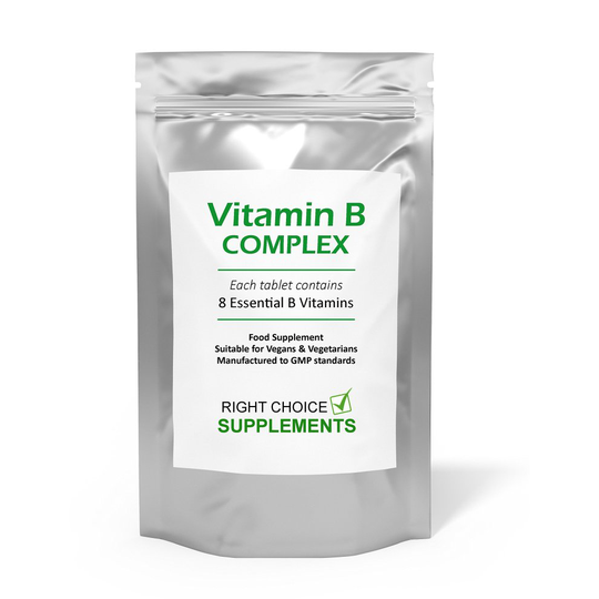 Vitamin B Complex 120 tablets (4 month supply) - Contains all Eight B Vitamins in 1 Tablet, Vitamins B1, B2, B3, B5, B6, B12, Biotin & Folic Acid