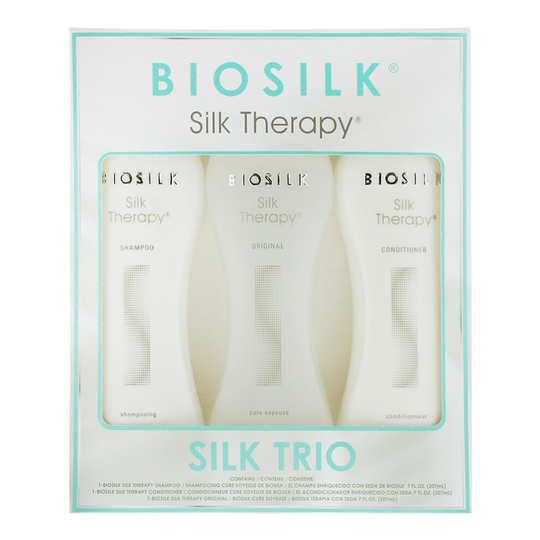 Biosilk Silk Therapy 3 Piece Set: Shampoo 207ml - Conditioner 207ml - Original Treatment 207ml
