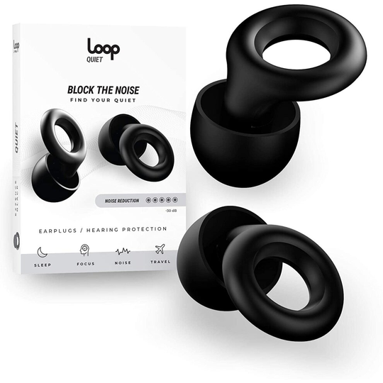 Loop Quiet Noise Reduction Earplugs - Super Soft, Reusable Hearing Protection in Flexible Silicone for Sleep, Noise Sensitivity & Flights - 8 Ear