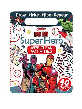 Marvel Avengers Iron Man Super Hero Wipe-Clean Activities