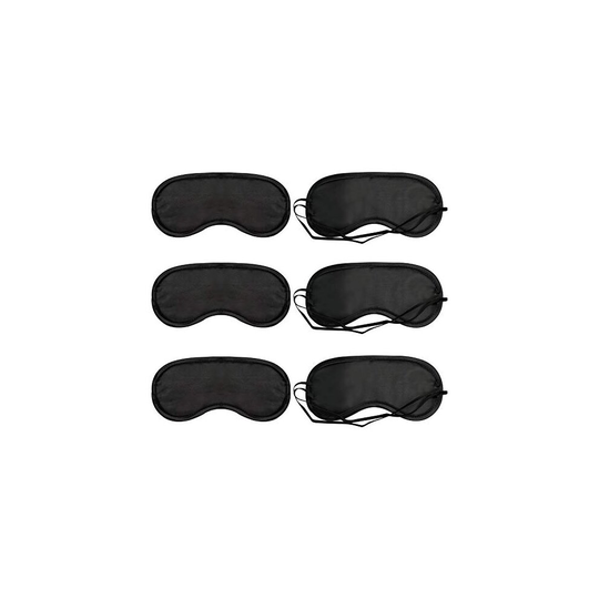 ITME 6 Pack Sleep Eye Mask Shade Cover, Sleeping Blindfold for Men & Women, Suitable for Lunch Break/Travel/on The Plane/Hotel/Camping Usage
