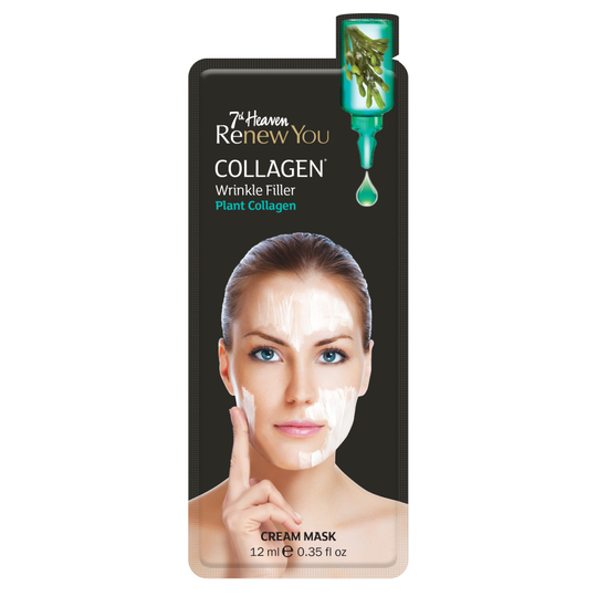 7th Heaven Renew You Collagen Cream Mask Wrinkle Filler With Natural Plant Collagen To Improve The Signs Of Age