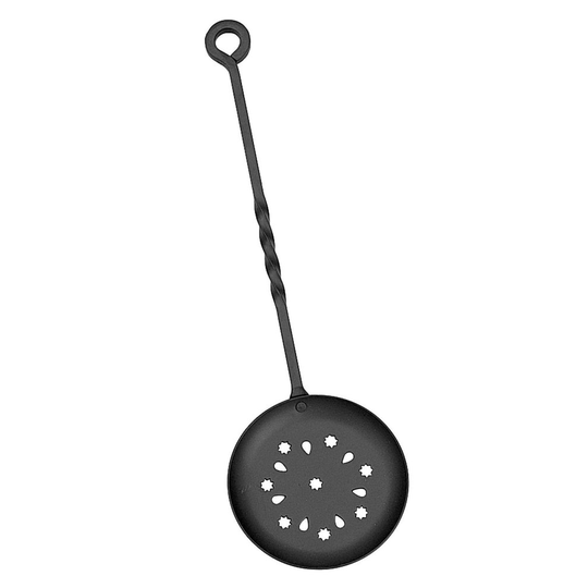 Manor Cast Iron Chestnut Roasting Pan Black 520mm
