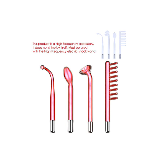 ( RED Replace Glass Tube) Argon Treatment Acne Electrotherapy High Frequency Facial Machine