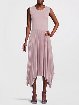 Joseph Dera Dress Knit Weave Plisse - Sweet Pea