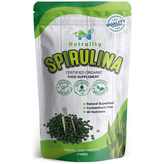 Nutrality Organic Contaminant-Free Spirulina Tablets