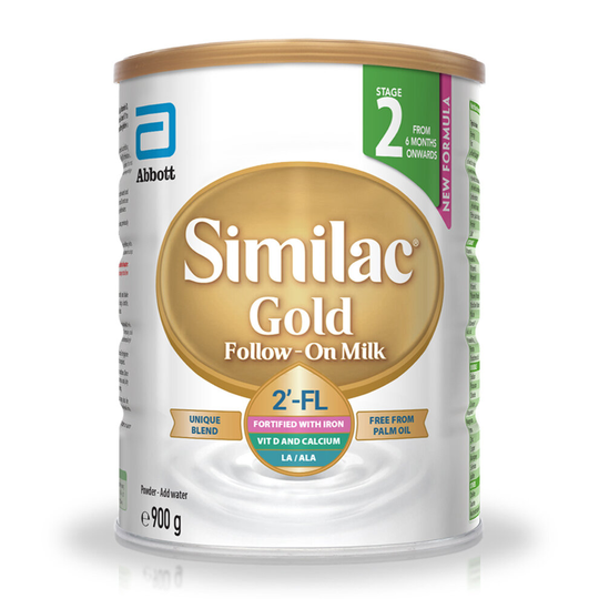 Similac Gold Follow on Milk Palm Oil Free Stage 2 6Mths+ 900g