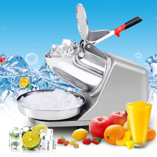 Electric Ice Crusher Snow Cone Maker Stainless Steel Shaved Ice Machine