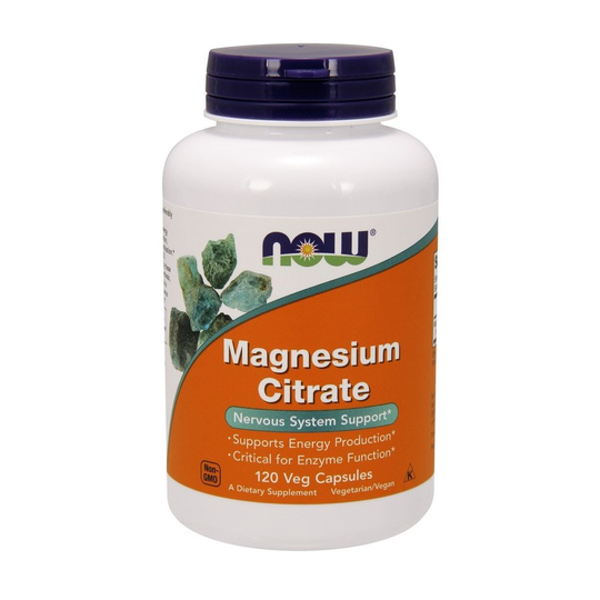 NOW Foods Magnesium Citrate, 400mg - 120 vcaps