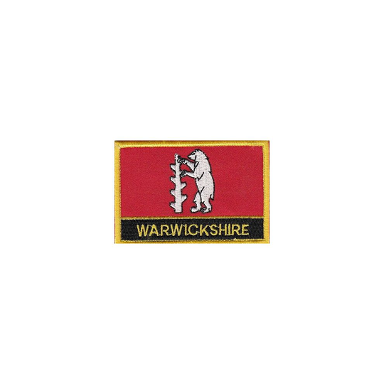 Warwickshire County Flag Embroidered Patch - Sew or Iron on