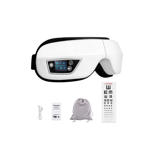 Bluetooth Rechargeable Pressotherapy Vibration Heated Air Wrinkle|Home Use Beauty Devices(White)