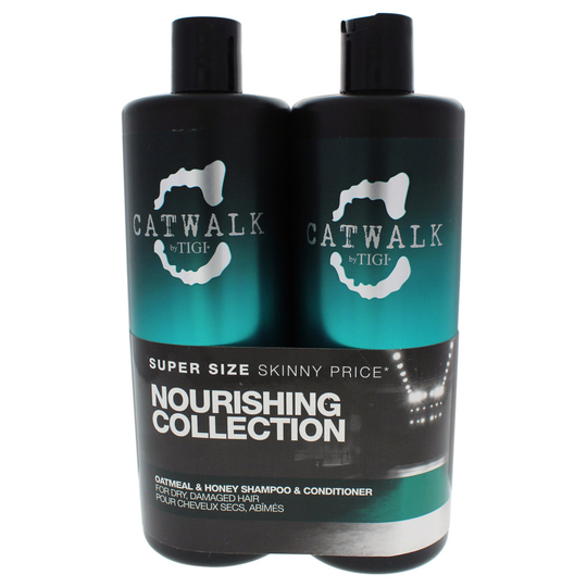 Catwalk Oatmeal & Honey Kit by TIGI for Unisex - 2 Pc Kit 25.36 oz Shampoo, 25.00 oz Conditioner