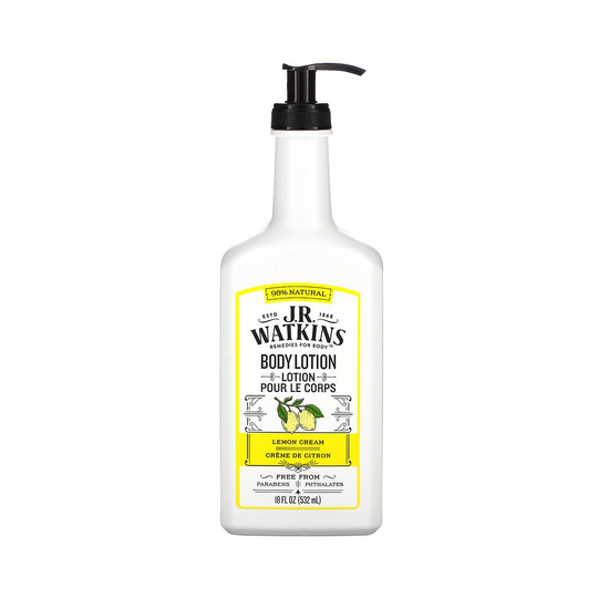 J R Watkins, Body Lotion, Lemon Cream, 18 fl oz (532 ml)