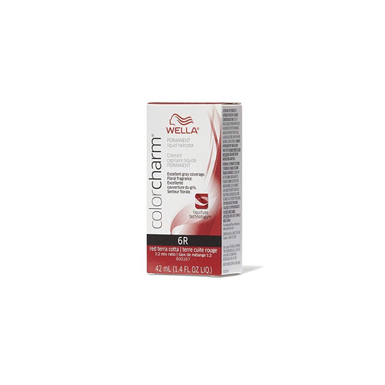 (6R Red Terra Cotta ) 6R Red Terra Cotta Wella Color Charm Permanent Haircolor