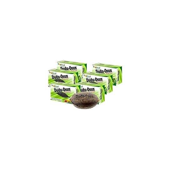 Dudu Osun Tropical African Black Soap Scented With Osun, 6 x 150g