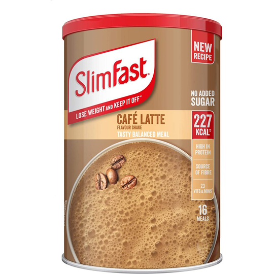 SlimFast Meal Shake, Caf, Latte Flavour, New Recipe, 16 servings, Lose Weight and Keep It Off, Packaging May Vary