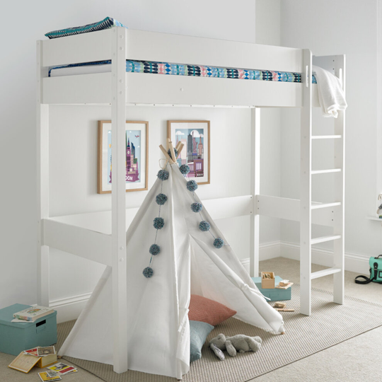 (Bed Frame Only) Modena High Sleeper Bed Frame With Storage Options