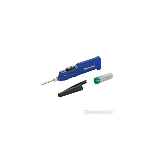 Silverline Battery-powered Soldering Iron 8w 8w - 8w iron soldering silverline batterypowered 3 220772 x aa