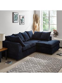 Very Home Leon Fabric Right Hand Corner Chaise Sofa