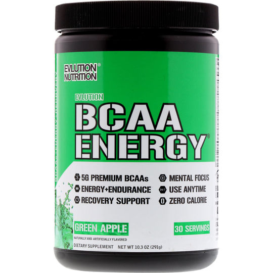 EVLution Nutrition, BCAA ENERGY, Green Apple , 10.26 oz (291 g)