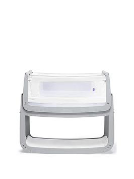 Snuz Snuzpod 4 Bedside Crib With Mattress - Dove Grey