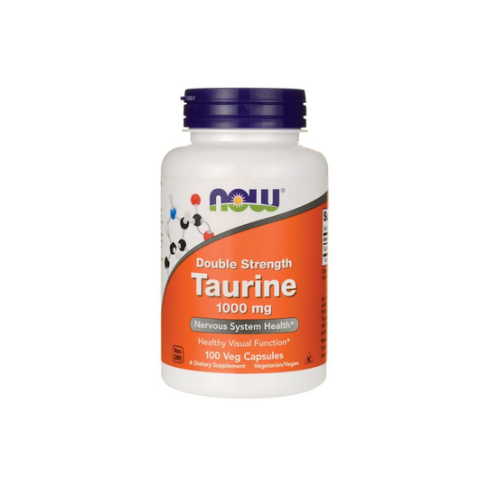 NOW Foods Taurine, 100 vcaps (1000mg Double Strength)