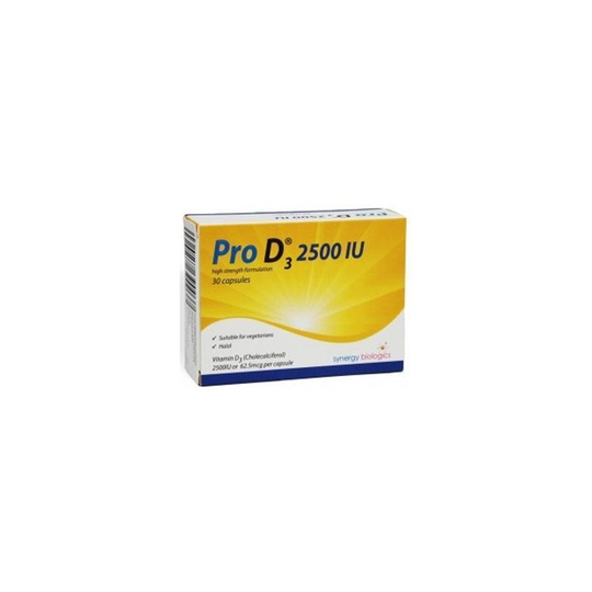 Pro D3 Vitamin D3 2500IU Capsules x 30