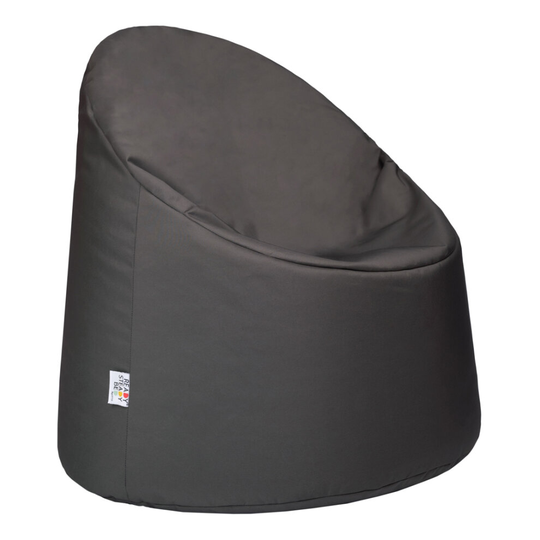 (Dark Grey) Kids Bean Bag Chair Seat | Ready Filled Children's Polyester BeanBag Lounger | Comfortable Relaxing Child Bedroom Play Room Furniture
