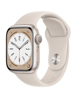 Apple Watch Series 8 (Gps), 41Mm Starlight Aluminium Case With Starlight Sport Band