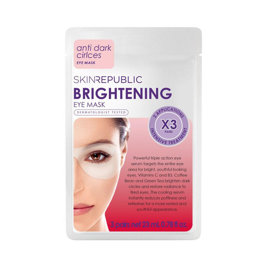 (Trio) Skin Republic Brightening Eye Mask, For Bright Youthful Looking Eyes