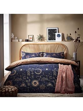 Furn Constellations Duvet Cover Set - Gold/Navy