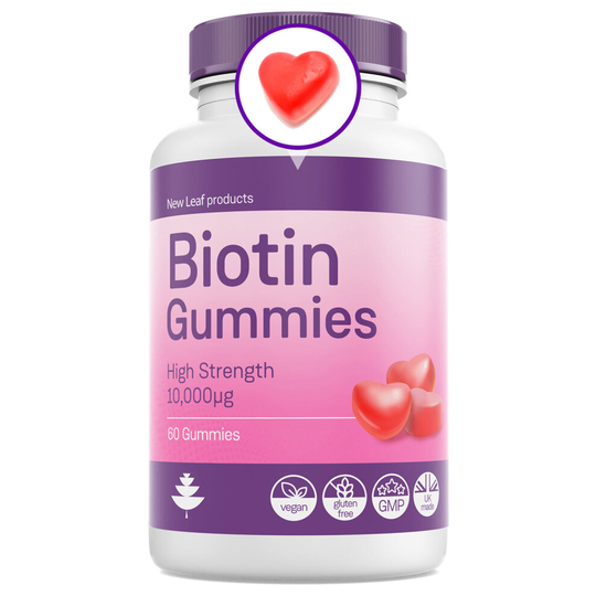 Biotin Gummies Chewable Vitamins 10,000mcg for Hair, Skin & Nail
