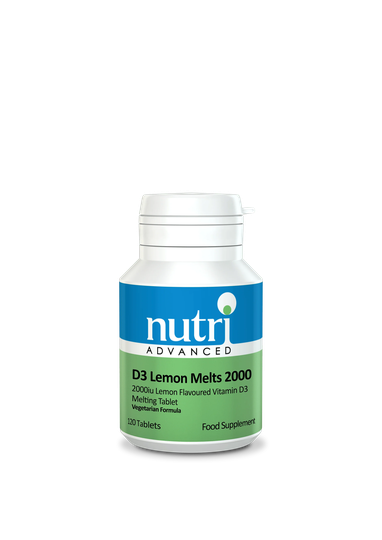 Nutri Advanced Vitamin D3 Lemon Melts 2000, 120 Tablets